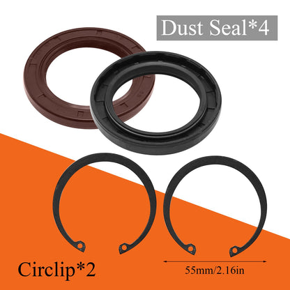 UOIENRT Front Wheel Bearings and Seals, Replacement for Honda Rancher 350 TRX350 FE/FM Rancher 420 TRX420 Rancher 400 TRX400 FGA/FA 2000-2014, Replces 91051-HC5-003 91209-HN2-003
