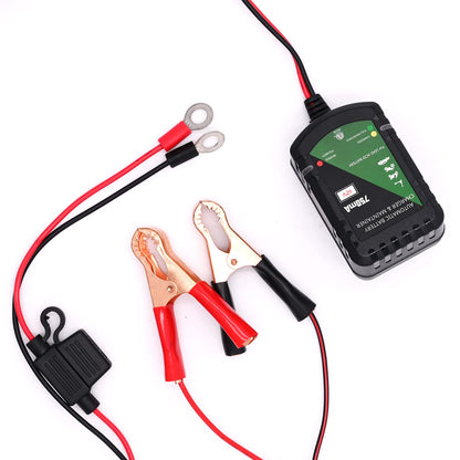 12 Volt Battery Charger 750mA Automatic Battery maintainer trickle Battery Charger for Automotive car Motorcycle Lawn Mower Boat ATV Sealed Lead Acid Batteries