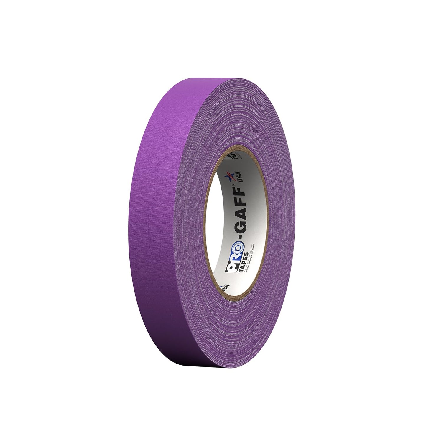 ProTapes 1" Width Pro Gaff Premium Matte Cloth Gaffer's Tape with Rubber Adhesive, 11 Mils Thick, 55 Yds Length, Purple (Pack of 1)