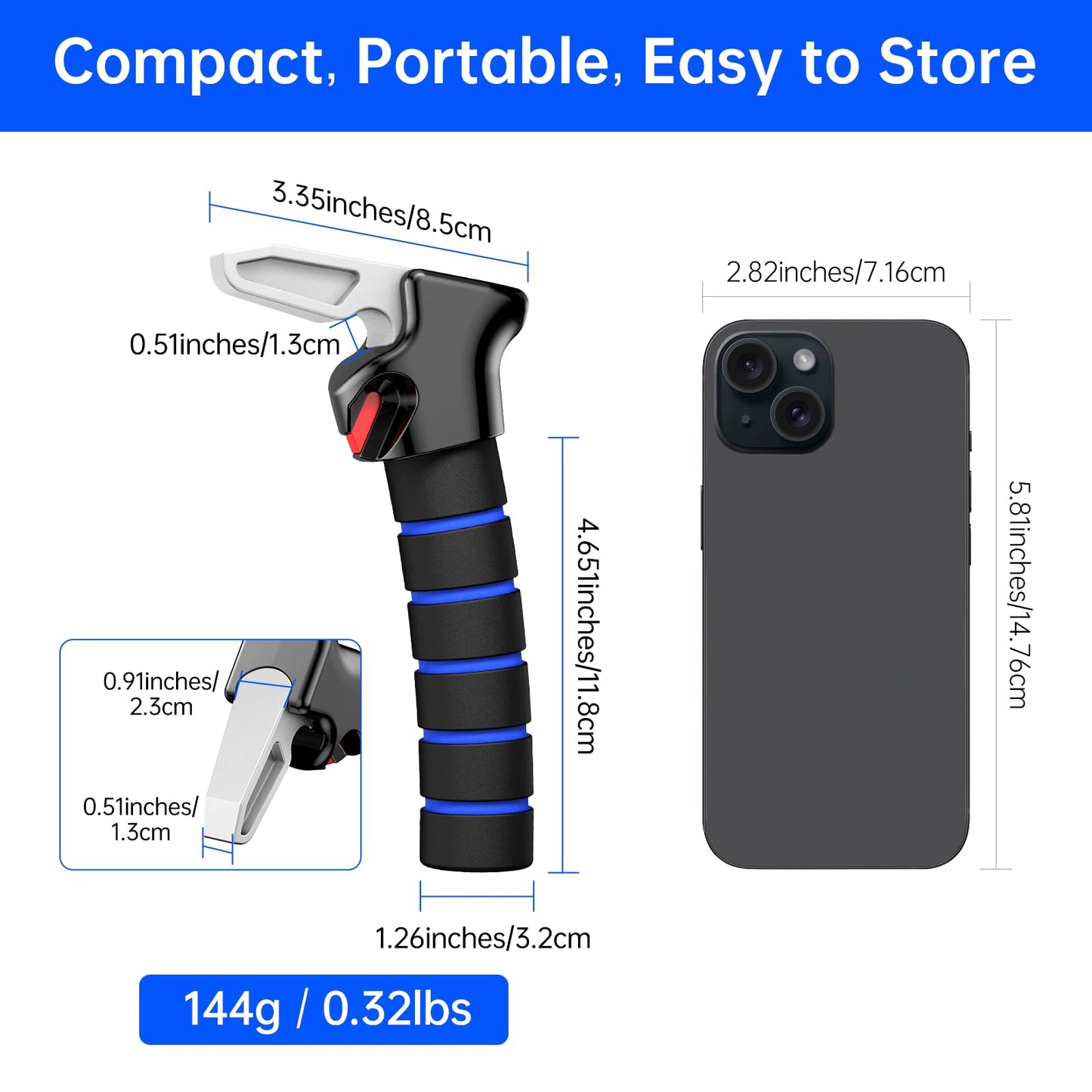 Car Door Handle Assist for Elderly: Non-Slip Grip and Sturdy Support - Fits Most Vehicles to Easily Get in and Out of Car - Helpful for Seniors Handicapped Pregnant Women Children 2Packs