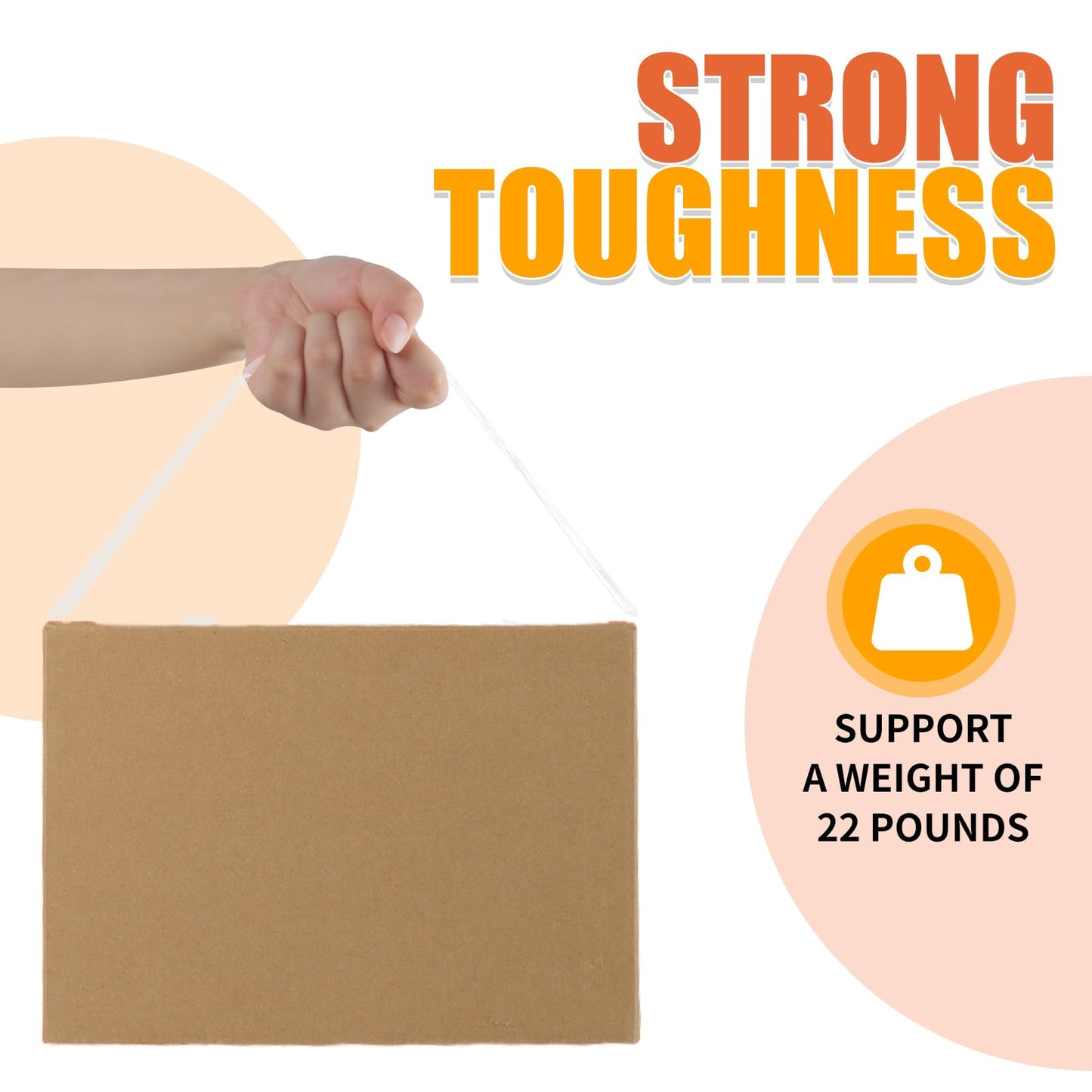 Rolett Packing Tape, 12 Rolls Shipping Tape, Heavy Duty Packaging Tape 1.88” x 65 yd, Heavy Duty Packing Tape Refills, Box Tape for Shipping, Mailing, Moving & Storage, Strong Seal on All Box Types