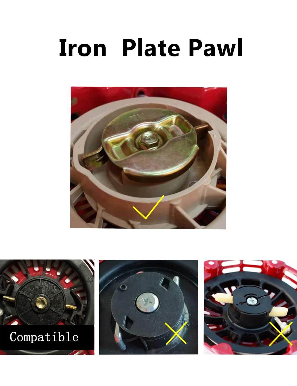 YAMAKATO 100cc 79cc 99cc Pull Start Recoil Starter Assembly for Coleman CC100X CT100u Champion Predator 68124 69733 Pacific hydrostar w/Pull Rope Cord