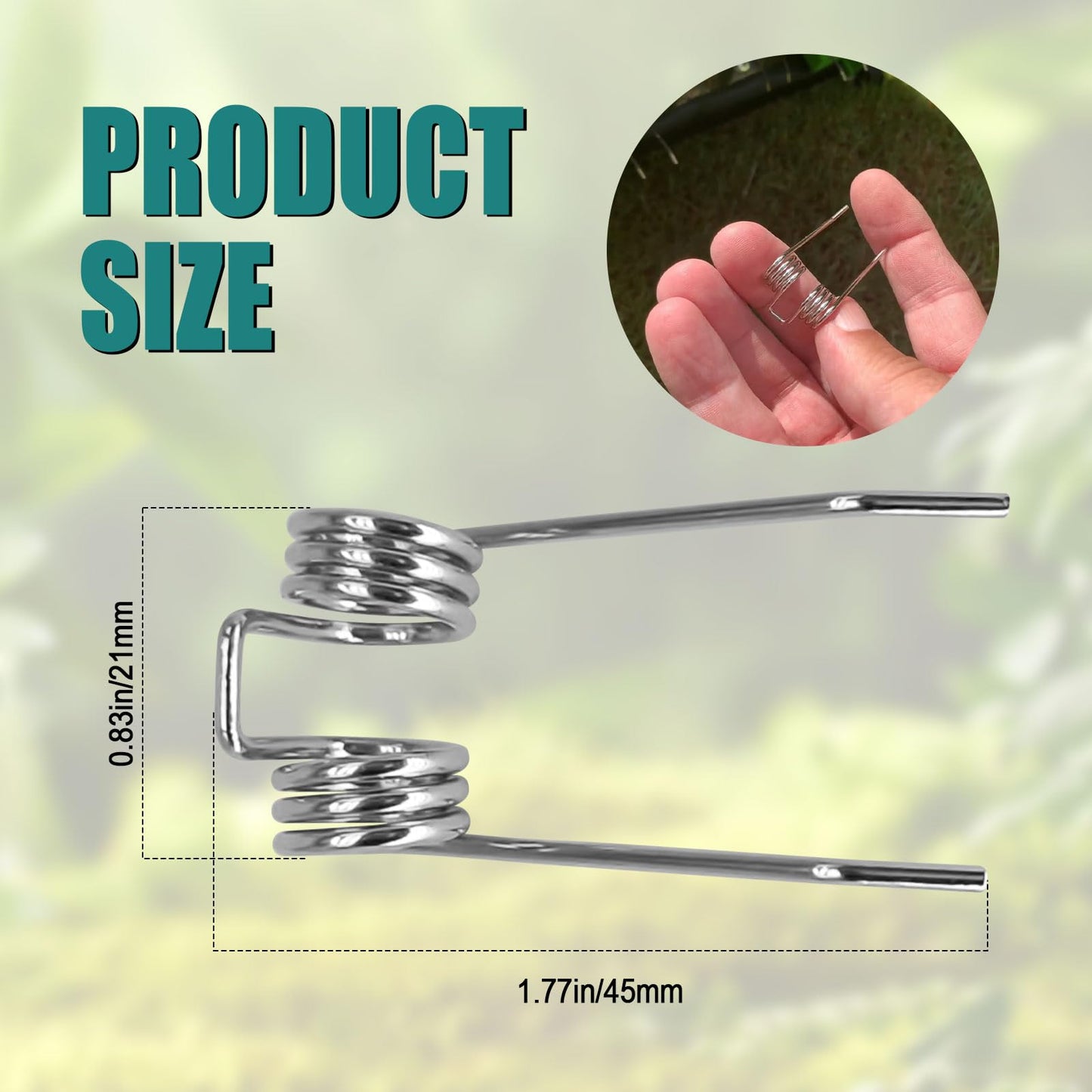 Steel Dethatcher Tines Fit for GreenWorks 27022 29272 2500600G 10 Amp 14"" Corded Dethatcher, Replacement Lawn Tractor Attachments Set Scarifier Tines Parts (54Pcs)
