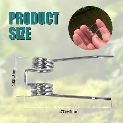 Steel Dethatcher Tines Fit for GreenWorks 27022 29272 2500600G 10 Amp 14"" Corded Dethatcher, Replacement Lawn Tractor Attachments Set Scarifier Tines Parts (54Pcs)
