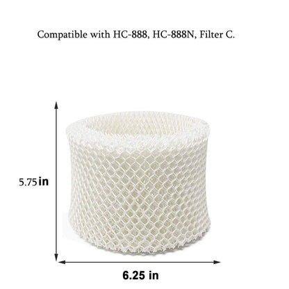 3 Pack Humidifier Wicking Filters for Honeywell HC-888 HC-888N HCM-890 Series HCM-890C HCM-890-20 Filter C