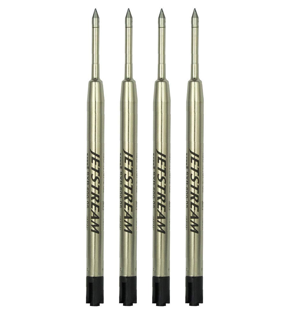uni JETSTREAM PRIME Twist Mechanism Accessory Pack - 4 Black 0.5mm Ballpoint Refills