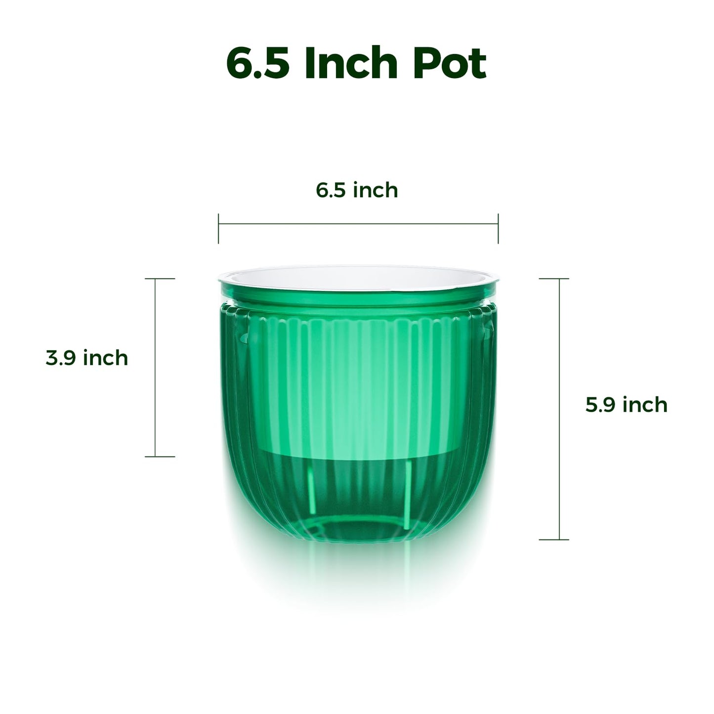 Bamworld Hanging Planters for Indoor Plants Self Watering Pots with Drainage Hole 3 Pack 6.5 Inch Outdoor Plant Hanger Hanging Pots with 3 Hooks Chains Spider Plants Live House Planters(Emerald)