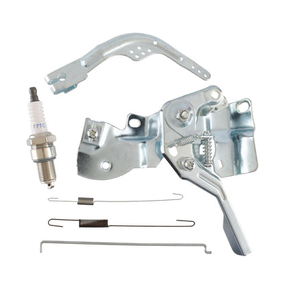 Throttle Control Lever Arm Governor Link Rod Return Spring Kit for Honda GX200 GX160 GX140 168F 5.5HP 6.5HP Small Engine with Spark Plug