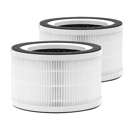 CPGSY 2|4 Pack Fillo/Halo/Allo True HEPA Replacement Filter Compatible with Afloia Purifier Fillo/Halo and MOOKA Allo Purifier (White, 2 Pack)