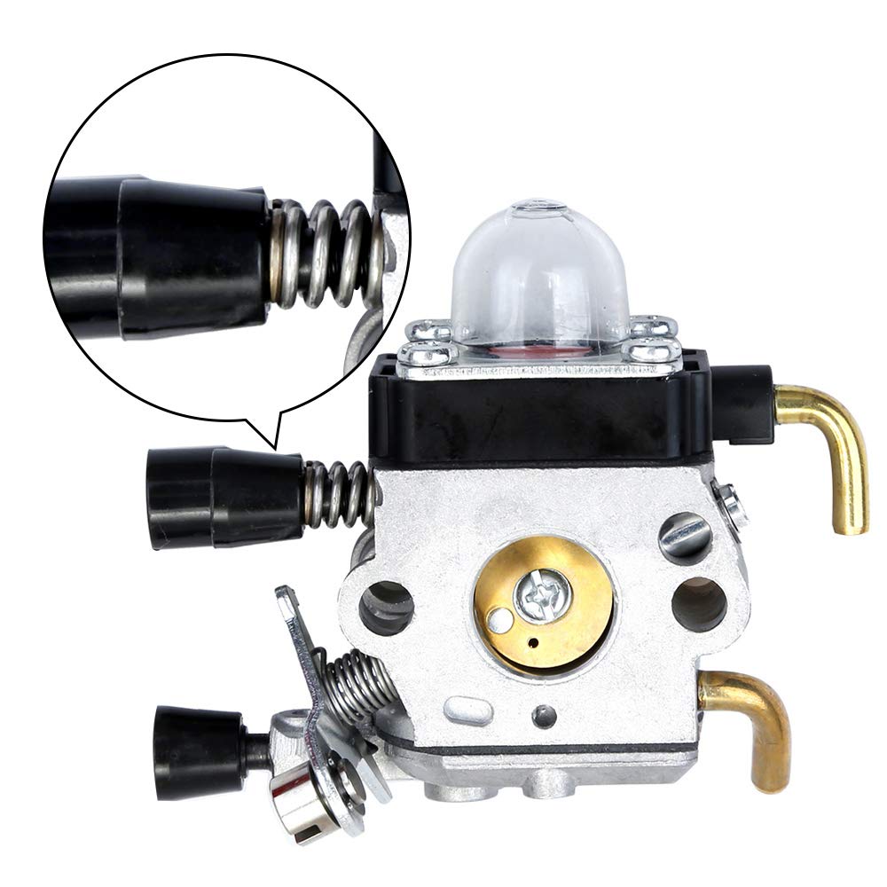 Anxingo FS45 Carburetor Replacement for Stihl FS38 FS46 FS55 KM55 HL45 FS45L FS45C FS46C FS55C FS55R FS55RC C1Q-S97 Carb Kit String Trimmer Weed Eater