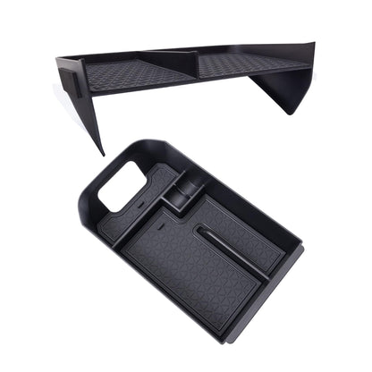 2PCS Center Console Organizer Compatible with 2019-2024 2025 Toyota Rav4 Interior Accessories, Gear Shift Storage Tray Secondary Box Insert Divider