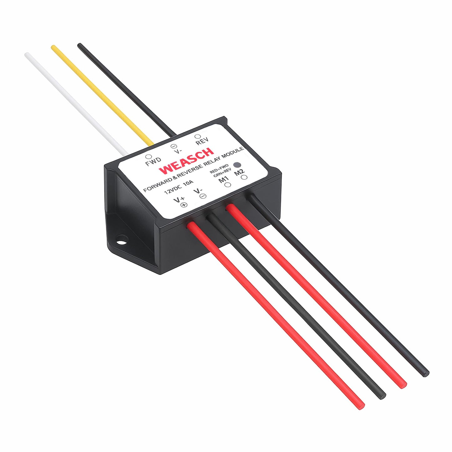 Weasch Forward and Reverse Relay Module, 12V 10A Pre-Wired with LED Light, for Motor/Linear Actuator, Reversing Relay Module