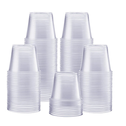 GUSTO [5.5 oz. - 250 Count] Clear Disposable Portion Cups (No Lids), Souffle Containers, Jello Shot Cups, and Sauce Containers For Portion Control, Salad Dressing and More - Formerly Comfy Package