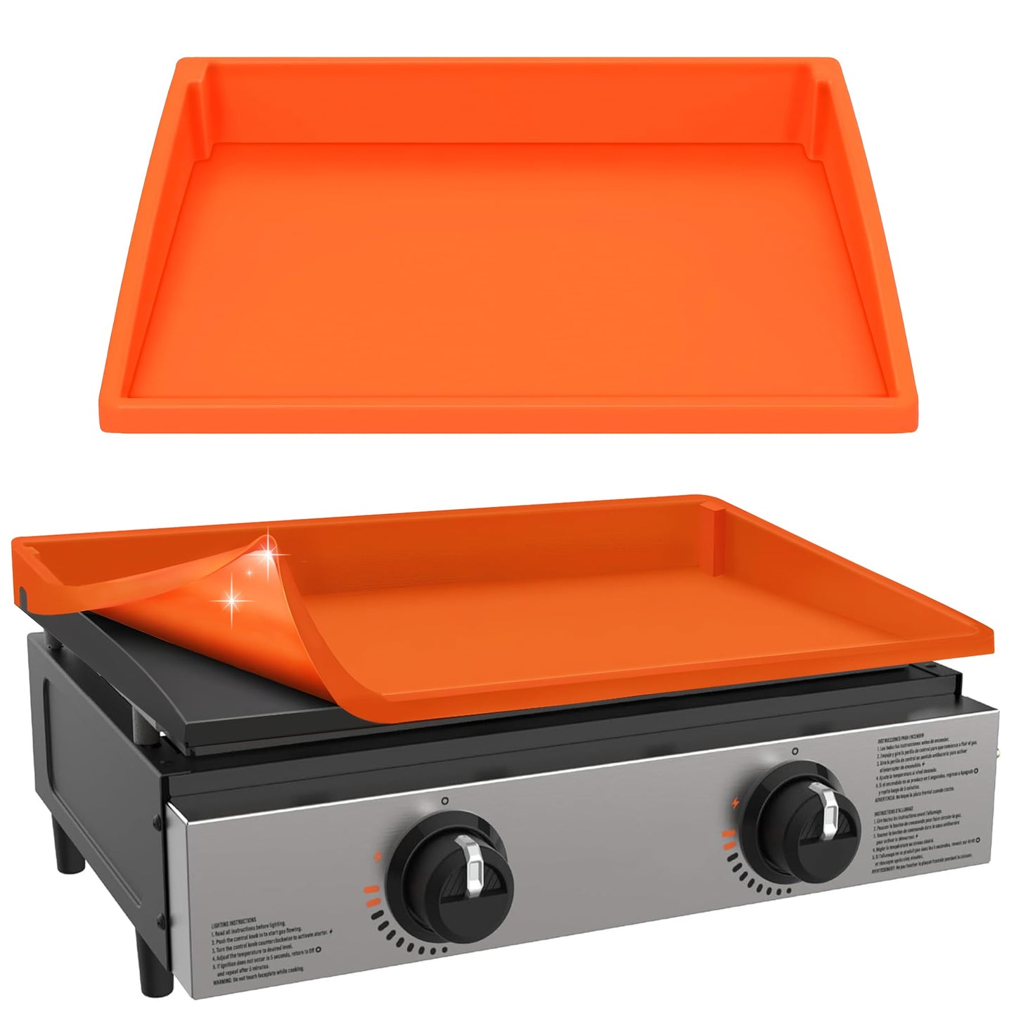 Blackstone Silicone Griddle Cover Mat: 22 Inch Grill Mats for Outdoor - Blackstone Griddle Accessories Flat Top Deck Protector Outside Camping Cooking BBQ