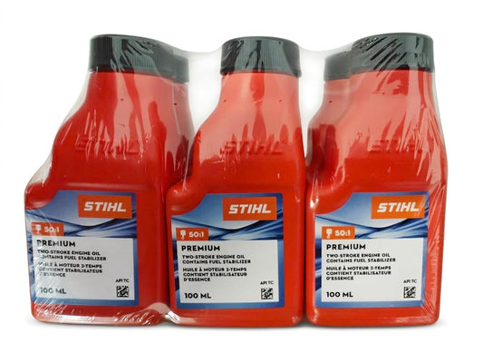 Stihl Premium 2 Stroke Oil 100 mL 50:1 Mix Bottle 6-Pack