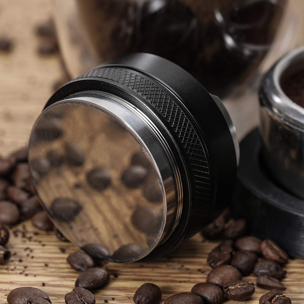 51mm Espresso Tamper and Distributor, MATOW Dual Head Coffee Leveler Compatible with Delonghi 51mm Portafilter, Adjustable Depth-Professional Espresso Hand Tampers