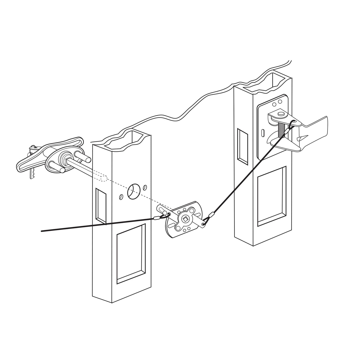 Prime-Line GD 52169 Keyed T-Handle, 5/16 inch x 4-5/8 inch Square Shaft, Diecast Construction, Chrome (Single Pack)