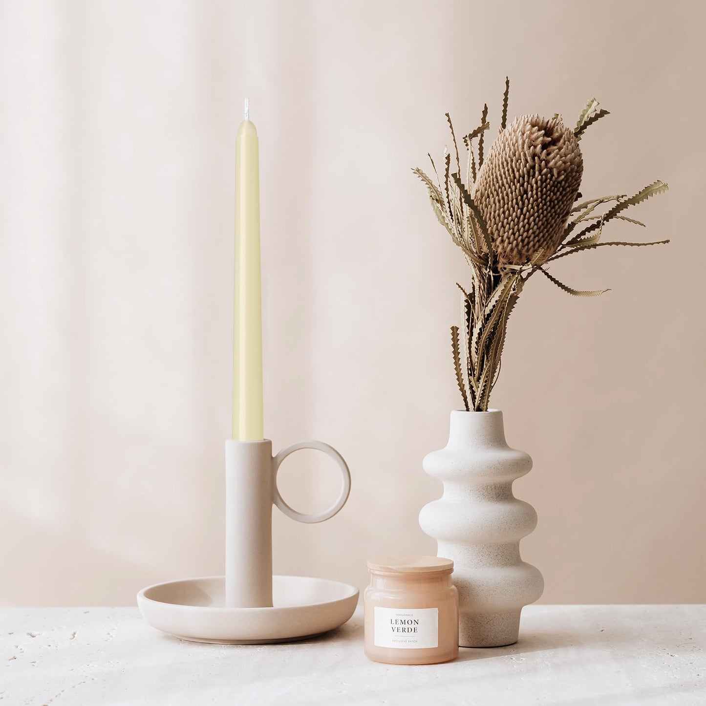 12 Pack Lvory Taper Candles 10 inch - Taper Candles Dripless, Smokeless, Unscented - 8 Hours Long Burning - Hand Poured Tall Candlesticks - Perfect for Home Decor, Weddings, and Special Occasions