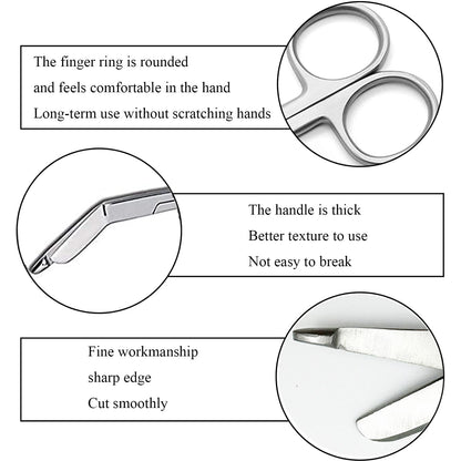 Shoyisenka 5 Pcs Bandage Scissors, 5.5" Gauze Scissors, Stainless Steel Bandage Scissors Nurse Accessories