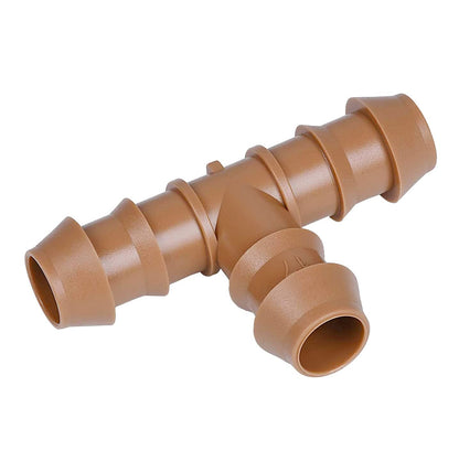 Arfun 20-Pack Drip Irrigation Barbed Tee Fittings, Fits of 1/2”, 17mm .600” ID Drip Tubing