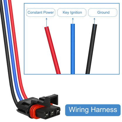 DKARDU Pulse Power Plug Pigtail Connector for Polaris Ranger XP 1000 RZR RS1 Pro General 2018 2019 2020 2021 Bus Bar Harness Pigtail Connector, 14 AWG, 6PCS