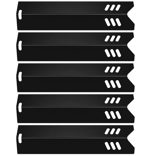 Rushare 15'' Grill Heat Plates Replacement Parts for Dyna-Glo, Backyard & Uniflame Grill, DGF510SBP, DGF493BNP, BY15-101-001-02, BY13-101-001-13, Porcelain Steel, 5-Pack, 15" x 3 13/16"