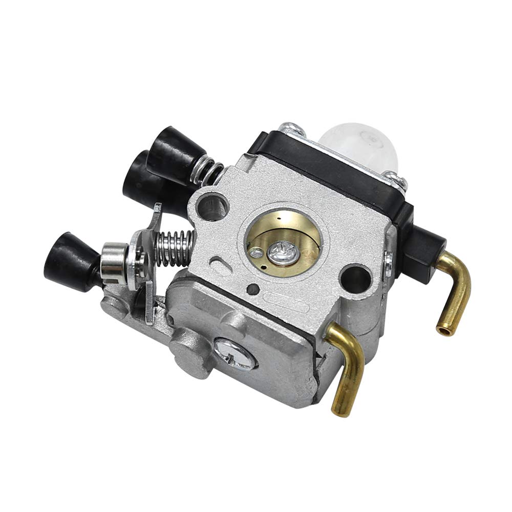 Anxingo C1Q-S97 Carburetor with Tune Up Kit Carb for Stihl FS38 FS45 FS46 FS55 KM55 HL45 FS45L FS45C FS46C FS55C FS55R FS55RC String Trimmer Weed Eater w/Fuel Line Air Filter Primer Bulb Gasket