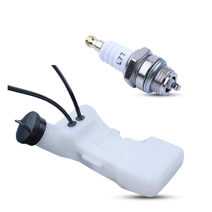 Atunee Gas Tank Fuel Tank 4137 350 0410 for Stihl FS80 FS80R FS85 HT75 FC75 FC85 FS75 KM85 FS74 FH75 KW85 Trimmer Brushcutter with Cap Spark Plug