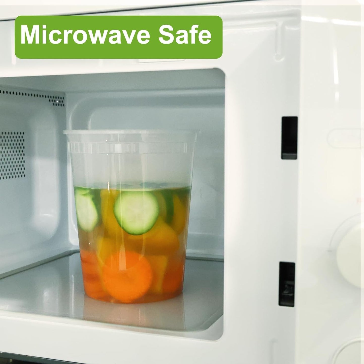 Deli Food Containers with Lids - 24 Sets 32 oz Airtight Food Storage Containers, Freezer/Dishwasher/Microwave Safe, Soup Containers For Takeout Meal Prep Storage