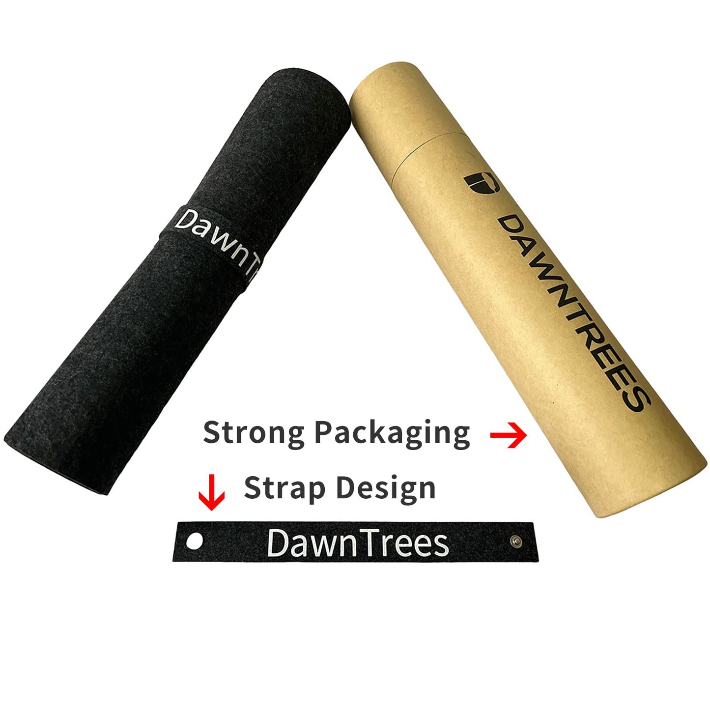 DAWNTREES Desk Mat, Felt Desk Pad,40''x16'' Large Full Mouse Pad, Keyboard Mat,100X40cm Desk Pad Protector for PC,Computers, Laptops, Office and Home (Dark Gray)
