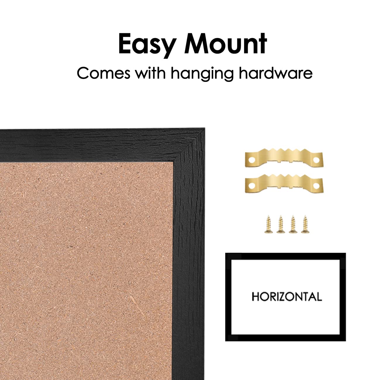 Umtiti Chalkboard Calendar and Bulletin Combo Board. Black Solid Wood Frame，Magnetic Chalkboard.Perfect for Office, Home School Message Board,BK-3442-CA