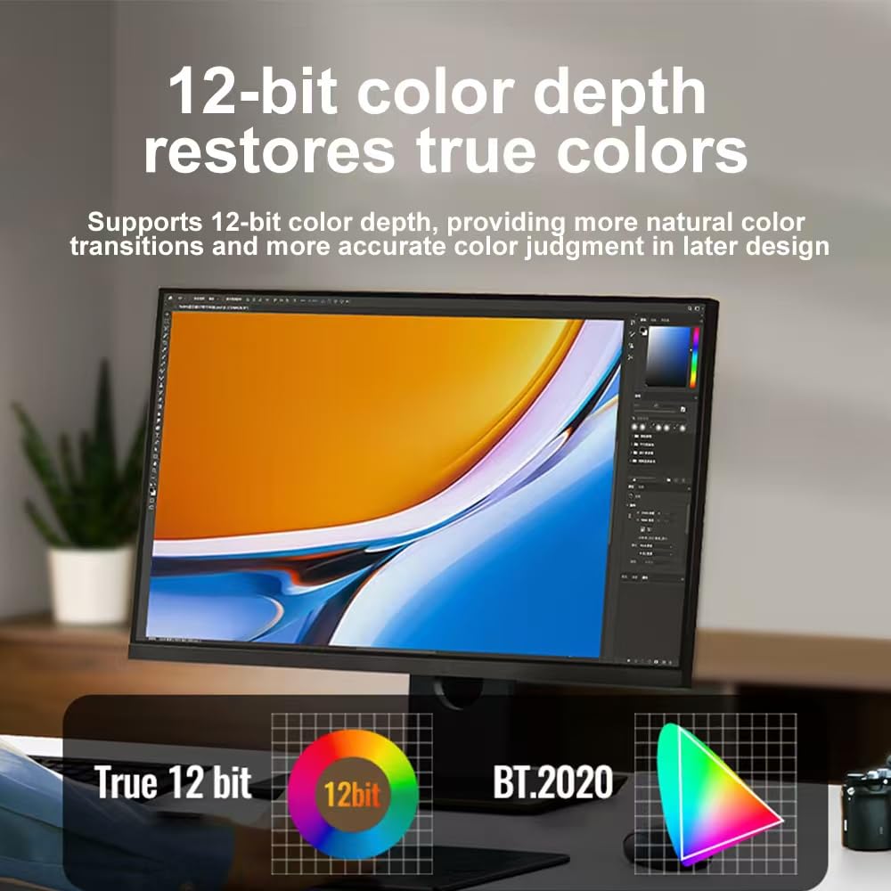 YIWENTEC USB C to DisplayPort 2.1 Cable, 16K 30Hz 8K 60Hz 4K 240Hz, Thunderbolt 4/3 to DP Cable 40Gbps, Compatible with MST/Clamshell Mode, Type C DP 2.1 Cable (2M)