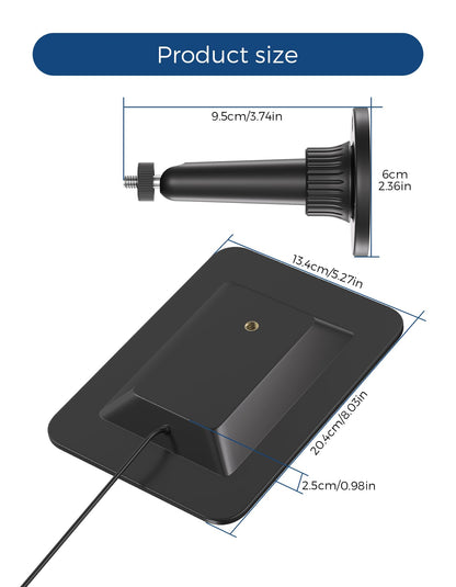 Solar Panel for Blink Outdoor 4Outdoor(3rd Gen) Outdoor 2K+Blink XT2XT3XT Camera,Built-in 5000mAh Battery,IP67 Waterproof,360° Adjustable Mount