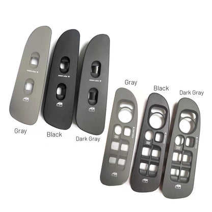 Driver and Passenger Black Door Window Switch Panel Bezel for 2002-2010 Dodge Ram 1500 2500 3500 (Black)