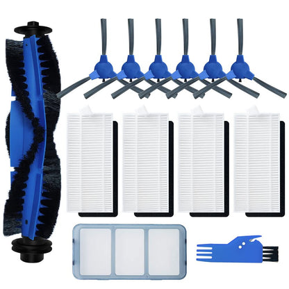 SONGRUI Replacement Parts for eufy robovac 11S, 12, 15T, 15C, 25C, 30, 30C, 35C Slim Carpet Robotic Vacuum Cleaner Hepa Filter Pre-filter Roller Brush Spin Side Brushes Attachment (with Pre-Filter)