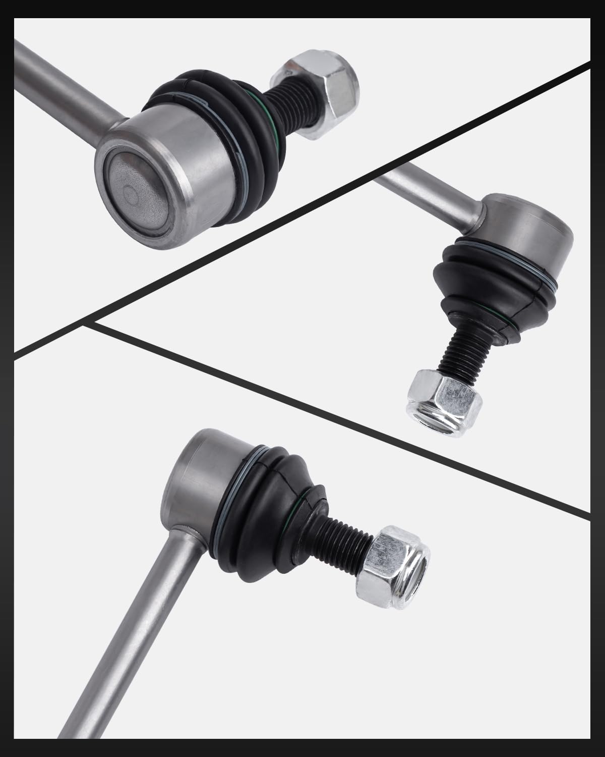 TOVASTY 2PCS Sway Bar Links Compatible with 2010-2019 Golf, 2005-2019 Jetta, 2007-2016 Eos, Compatible with 2015-2018 Audi Q3, 2008-2009 TT Front Stabilizer Bar Links