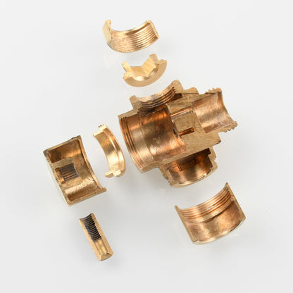 Tecmolog Brass Sink Valve Diverter Faucet Splitter for Kitchen or Bathroom, Faucet Adapter 3 Way Faucet Diverter Valve, Sink Faucet Replacement Part M22 X M24, Chrome, SBA021C