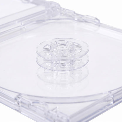 Cabilock Double Cd Jewel Cases Transparent DVD Holders Clear Cd Storage Cases for Compact Disc Protection and Portable Organization
