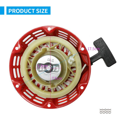 Anxingo GX160 Recoil Pull Starter Assembly Replacement Replacement for Honda GX120 GX160 GX200 5.5HP 6.5HP Generator Replacement for 28400-ZE1-003ZF 28400-ZH8-013YA, Stens 150-703, Oregon 31-052