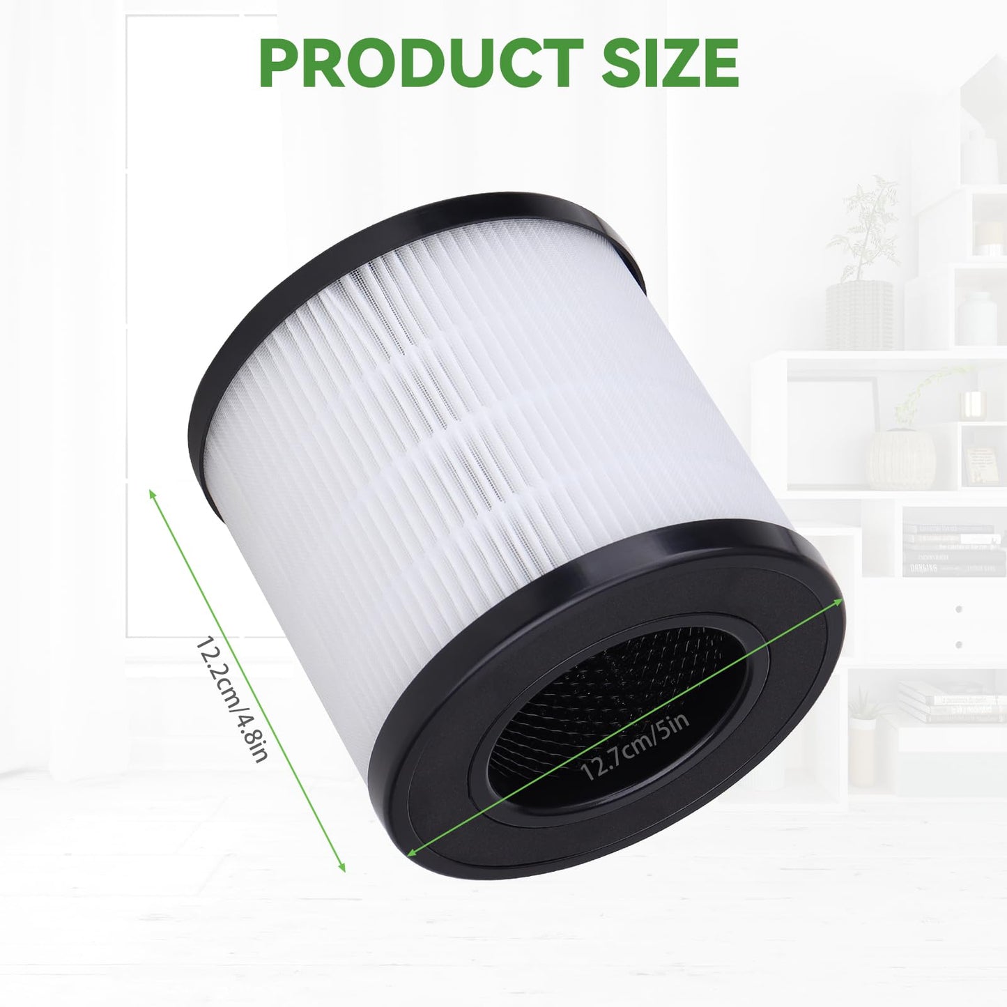 PU-P05/AC201B Air Filters Compatible with FULMINARE PU-P05 Air Puri-fier and Purivortex AC201B Air Puri-fier - 3-in-1 H13 True HEPA Replacement Filter - 2Pack