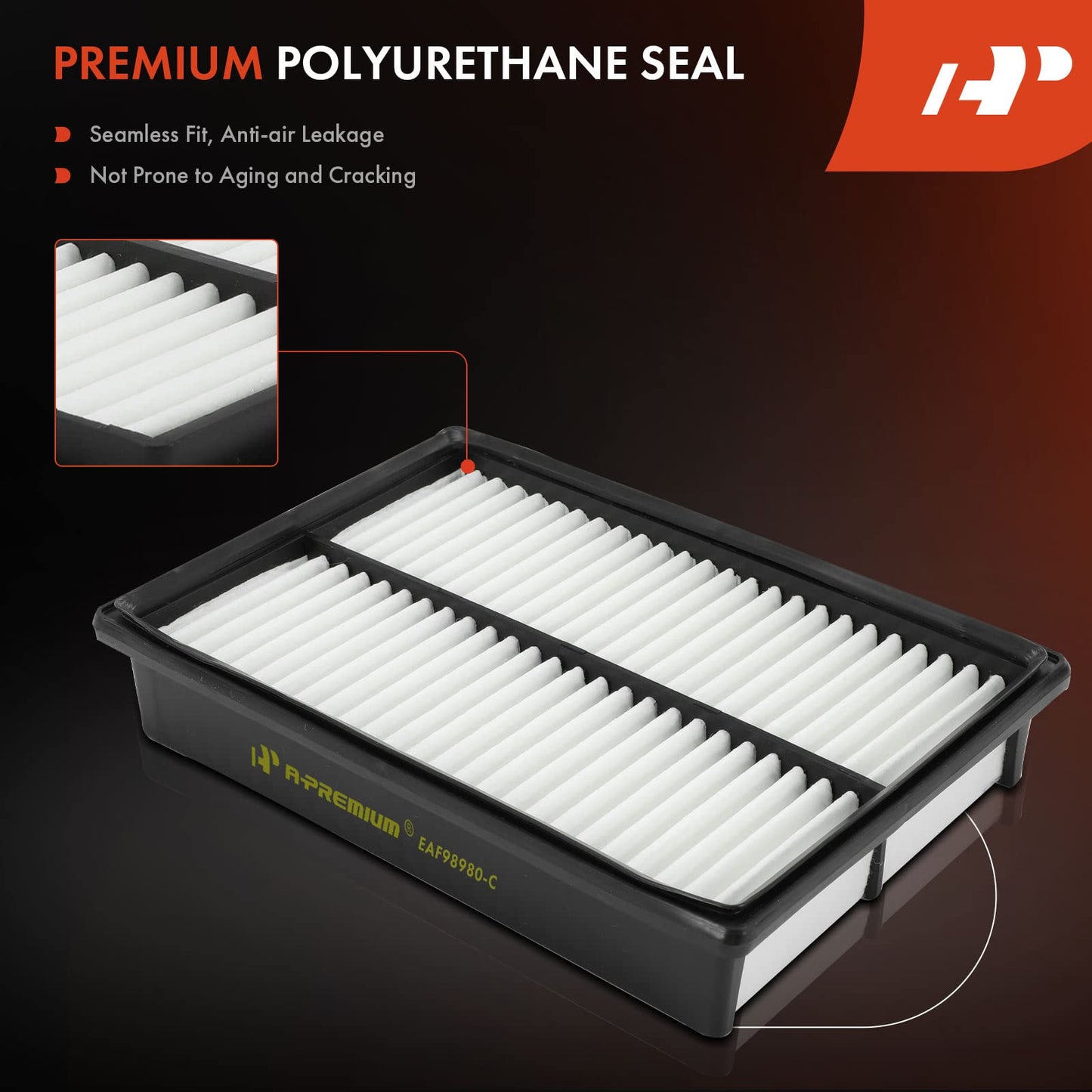 A-Premium Engine Air Filter Compatible with Mazda 3 2004-2013, 3 Sport 2009-2013, 5 2006-2010 2012-2017, 2.0L 2.3L 2.5L