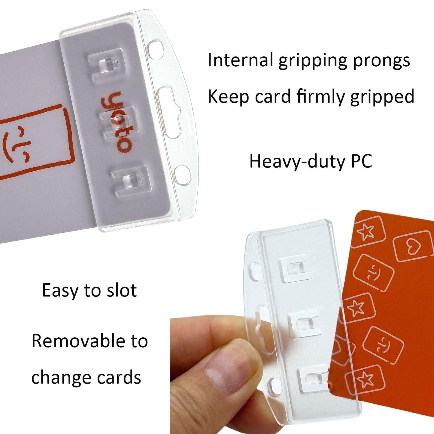 40 Pack Half Card Badge Holder for Yoto Cards 12 Ring Loops Removable Card Holder with Grippers Kids Portable Travel Carrier Card Organizer Storage Yoto Player and Mini Cards