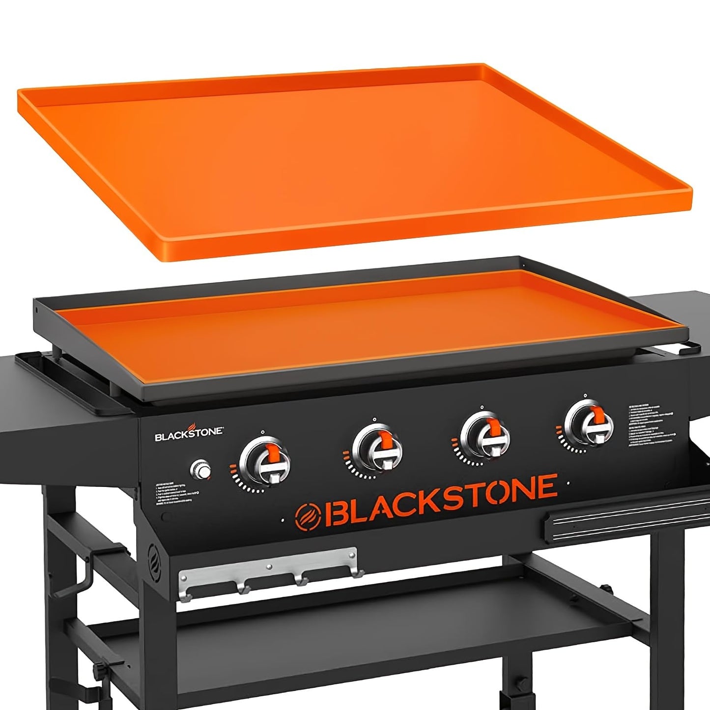 Silicone Griddle Mat for 36" Blackstone Gas Grill, Heavy Duty & Reusable Buddy Pad for Outdoor Barbecue, BBQ Tools Accessories Protective Cover (Orange, 36 Inches)