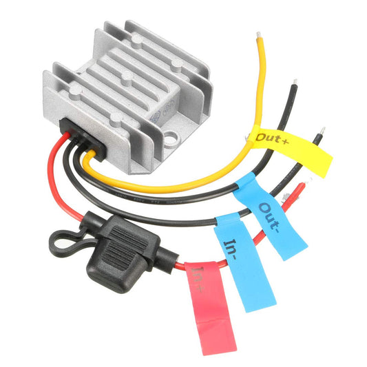 uxcell Power Voltage Converter DC 12V/24V to DC 6V 10A 60W Waterproof Voltage Convert Transformer