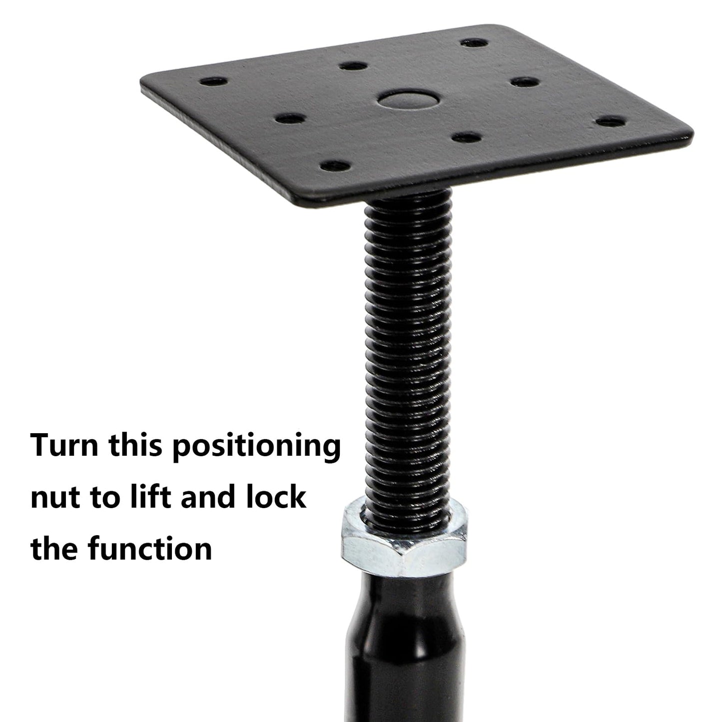 Yarlung 4 Pack Adjustable Support Jacks for Floor, Heavy Duty Screw Jacks House Jack Stand, Floor Joist Jacks Post 4" to 7" for Level and Lift Supports, Floor Straightener, Deck Foundation