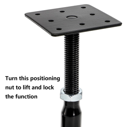 Yarlung 4 Pack Adjustable Support Jacks for Floor, Heavy Duty Screw Jacks House Jack Stand, Floor Joist Jacks Post 4" to 7" for Level and Lift Supports, Floor Straightener, Deck Foundation