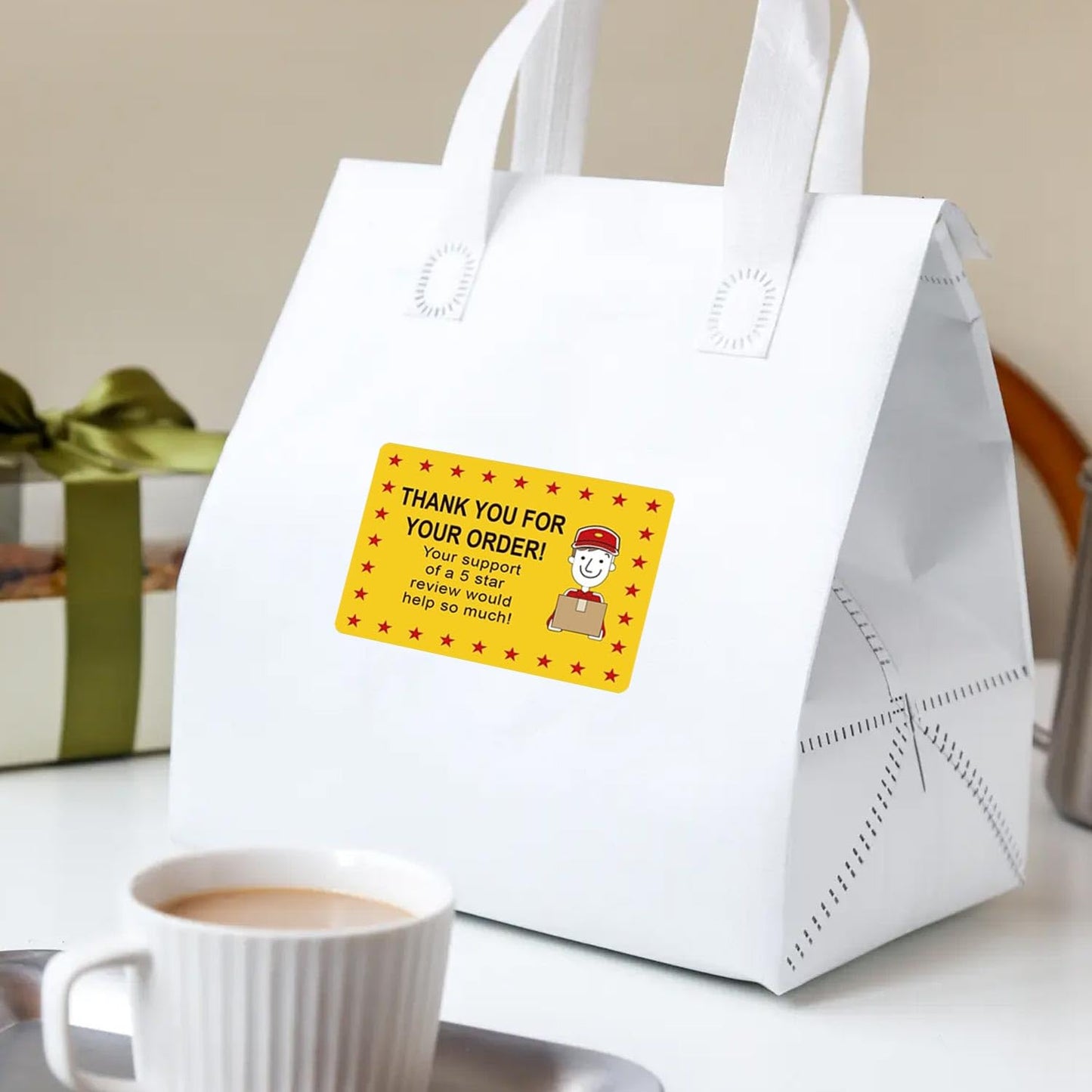 250 Pcs Tamper Evident Labels Thank You for Your Order Stickers 2 x 3 Inch - Food Delivery Tamper Evident Sealed for Freshness Labels Stickers for Food Package Takeout