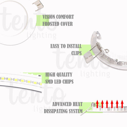 Tento Lighting Rv Interior Lighting 12 Volt Dome Light Super Sim Style 3 Watts 12v LED Ceiling Lamps Replacing 25 Watts Halogen Bulbs Off Grid Lighting Low Voltage Lighting Solar Powered Cabins Marines Cruises