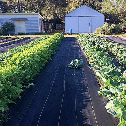 Weed Barrier Landscape Fabric, 3ft x 50ft Weed Block Gardening Mat Heavy Duty PP Woven Weed Control Fabric Garden Ground Cover Weed Cloth