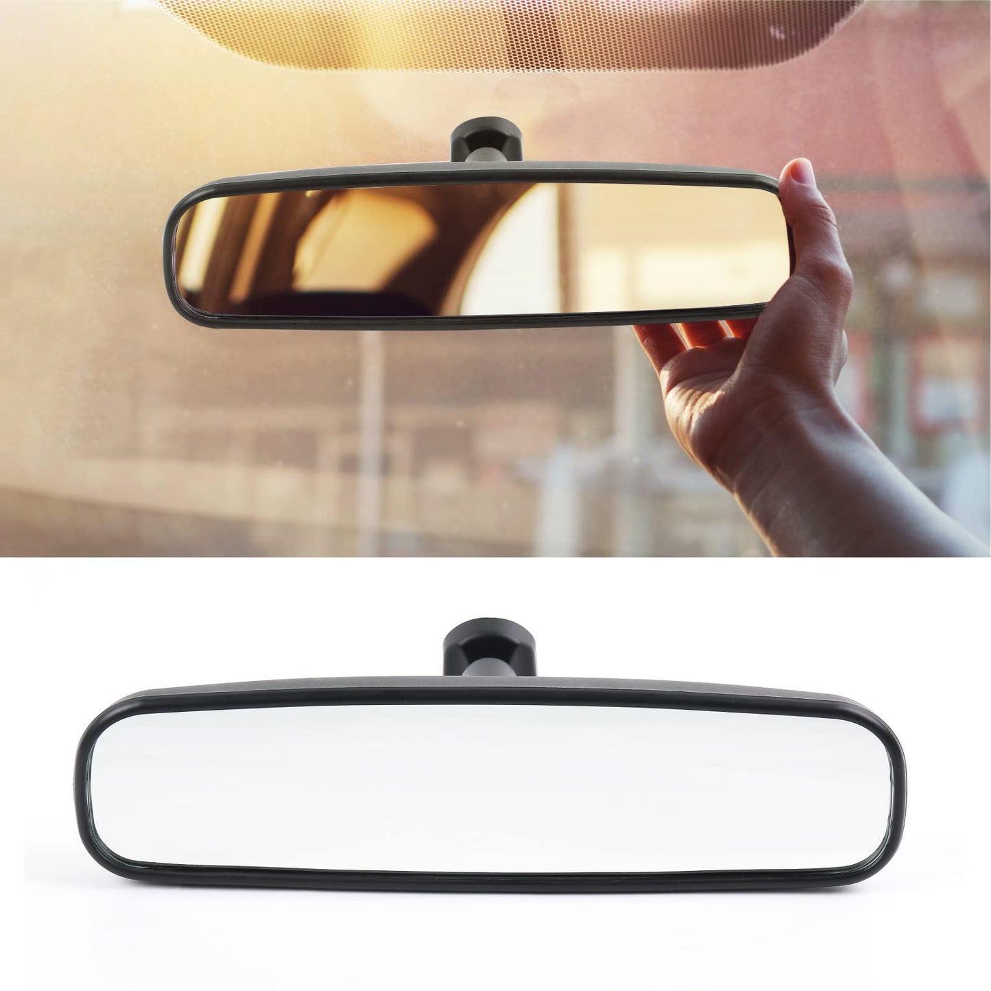 10" OEM Rear view mirror, Day Night Interior RearView Mirror Compatible With Most Car, Toyota Corolla Camry RAV4, Ford Focus Nissan Rogue Altima Sentra Honda CRV Accord KIA Optima Mazda 3 5 6 Miata